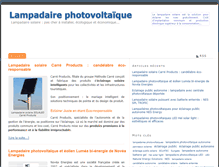 Tablet Screenshot of lampadaire-photovoltaique.com